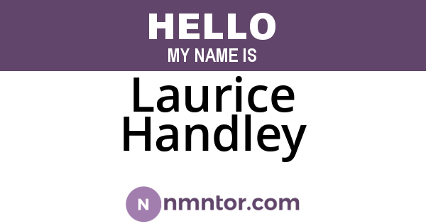 Laurice Handley