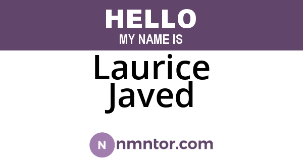 Laurice Javed