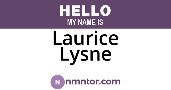 Laurice Lysne