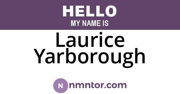 Laurice Yarborough