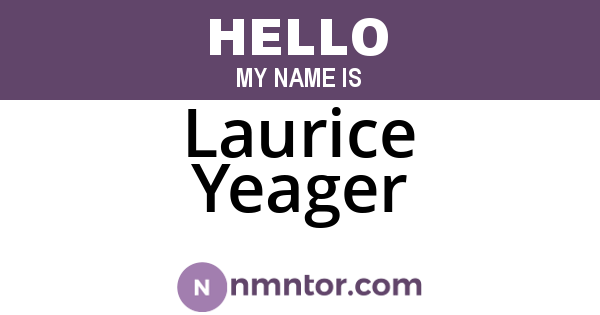 Laurice Yeager