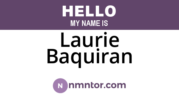 Laurie Baquiran