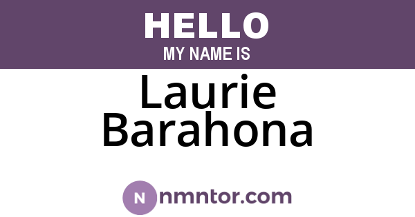 Laurie Barahona