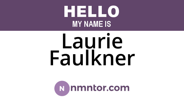 Laurie Faulkner