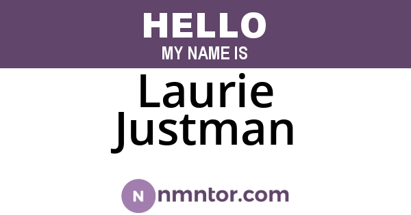 Laurie Justman