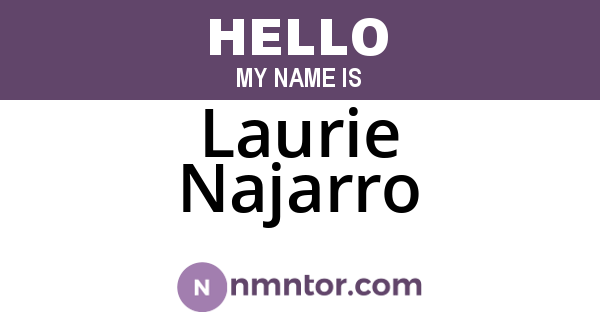 Laurie Najarro