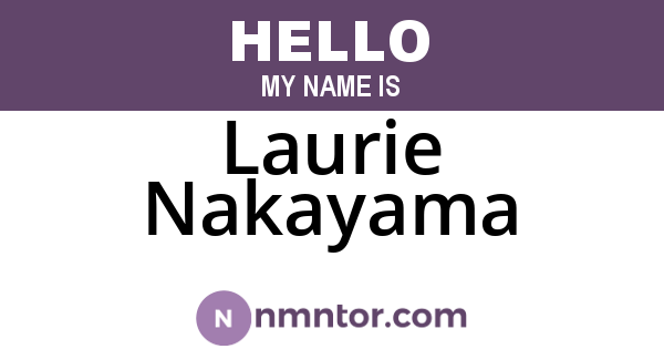 Laurie Nakayama