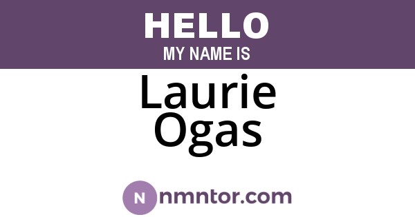 Laurie Ogas