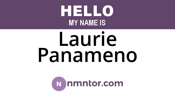 Laurie Panameno