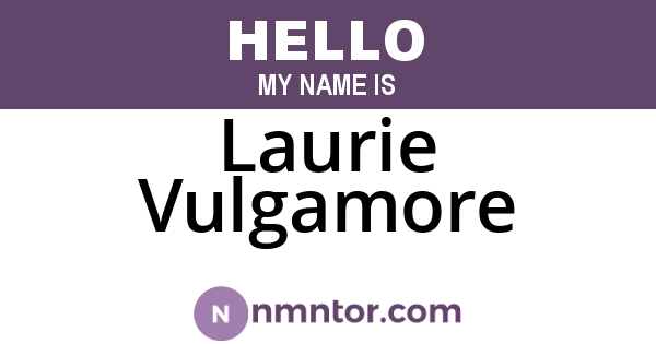 Laurie Vulgamore