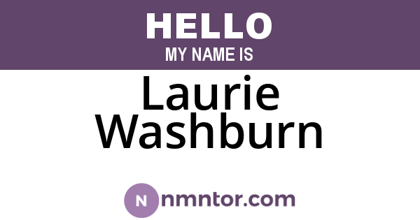Laurie Washburn