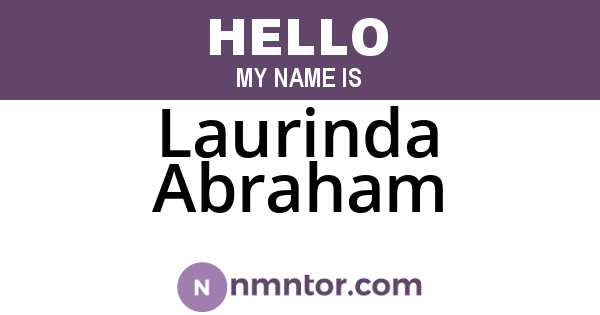 Laurinda Abraham