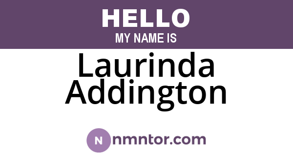 Laurinda Addington