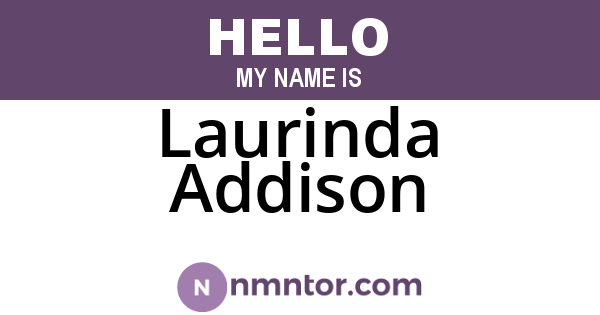 Laurinda Addison