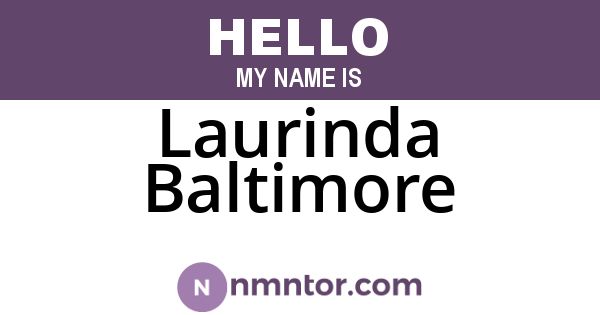 Laurinda Baltimore