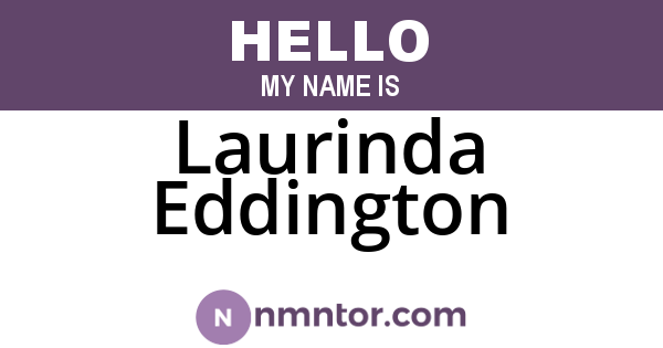 Laurinda Eddington