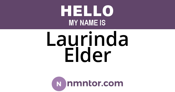 Laurinda Elder