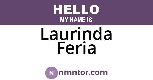 Laurinda Feria