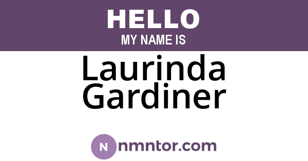 Laurinda Gardiner