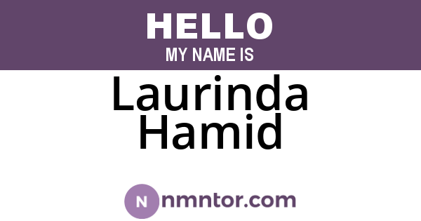 Laurinda Hamid