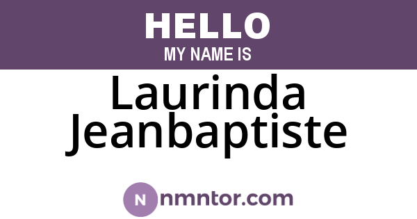 Laurinda Jeanbaptiste