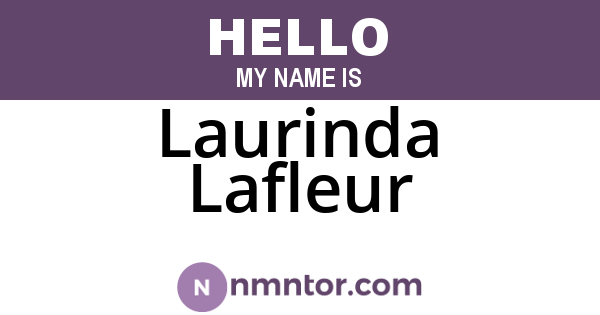 Laurinda Lafleur