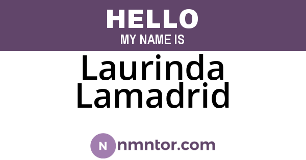Laurinda Lamadrid