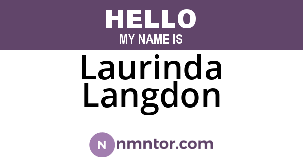 Laurinda Langdon