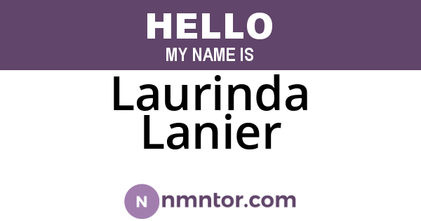 Laurinda Lanier