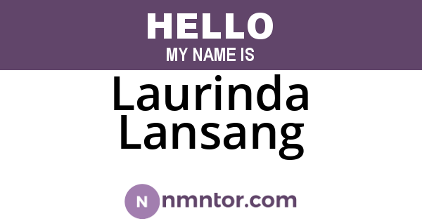 Laurinda Lansang