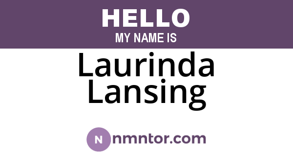 Laurinda Lansing