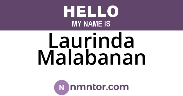 Laurinda Malabanan