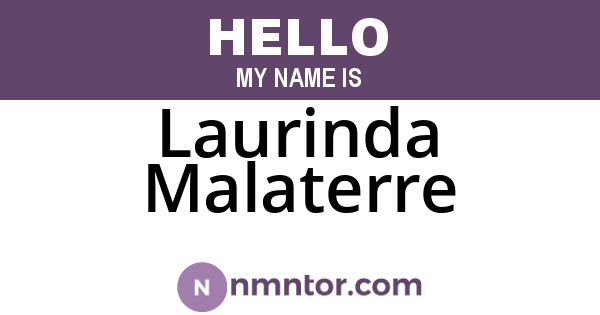 Laurinda Malaterre