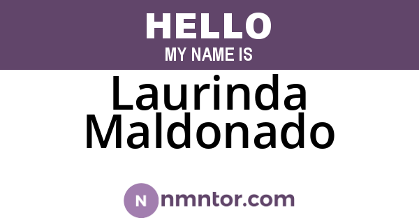 Laurinda Maldonado