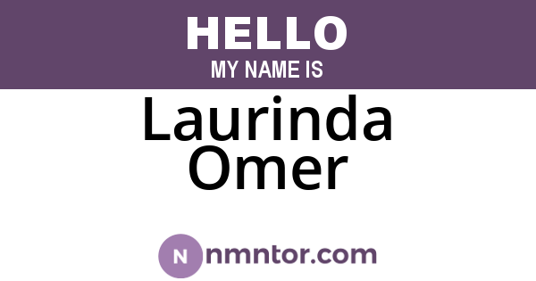 Laurinda Omer