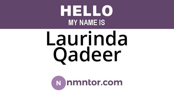 Laurinda Qadeer