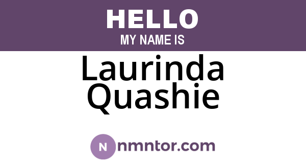 Laurinda Quashie