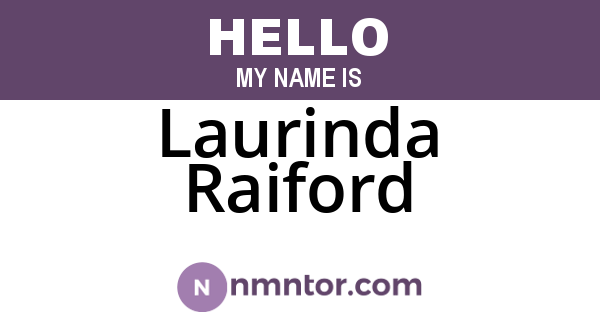 Laurinda Raiford