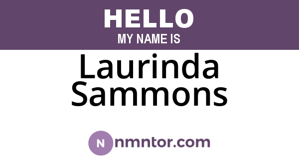 Laurinda Sammons