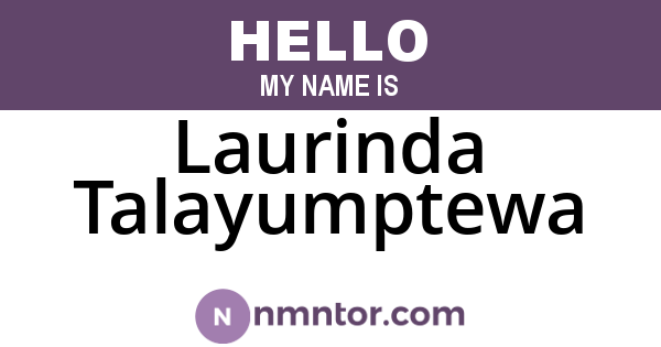 Laurinda Talayumptewa
