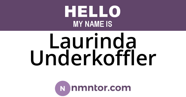 Laurinda Underkoffler