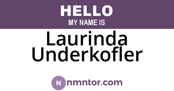 Laurinda Underkofler