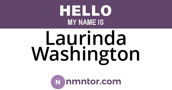 Laurinda Washington
