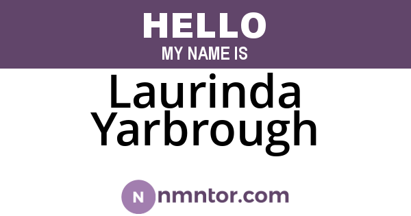 Laurinda Yarbrough