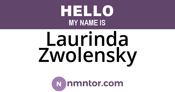 Laurinda Zwolensky