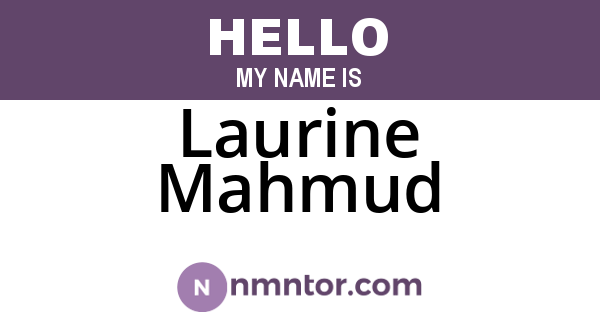 Laurine Mahmud