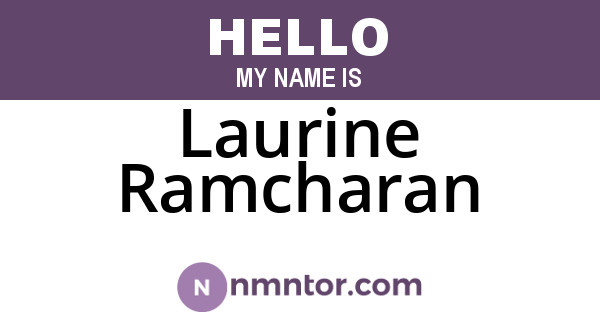 Laurine Ramcharan