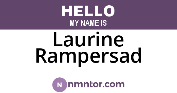 Laurine Rampersad