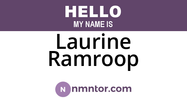 Laurine Ramroop