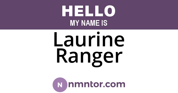 Laurine Ranger